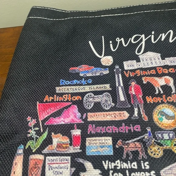 Virginia canvas tote. - Picture 3 of 6